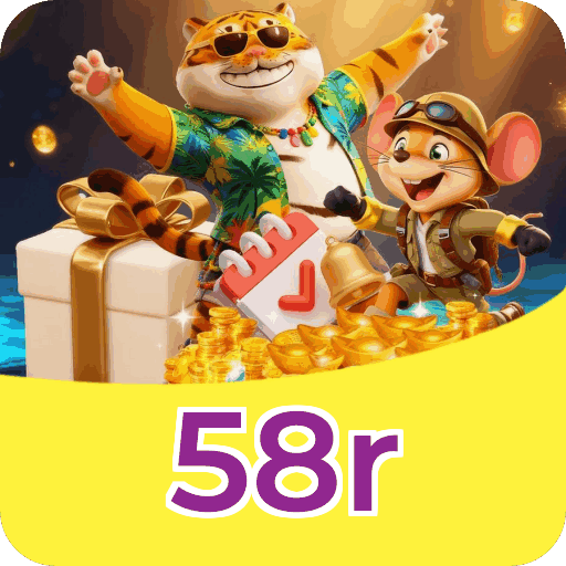 Números do app 58r em material de marketing — ilustração, não auditoria